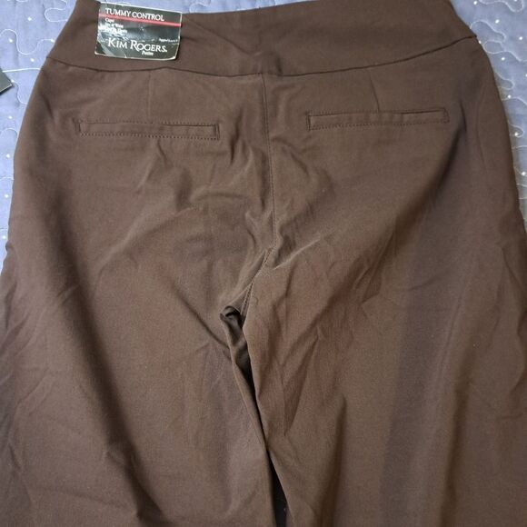 Kim Rogers brown capri pants size 6 Petite NWT - Picture 6 of 8
